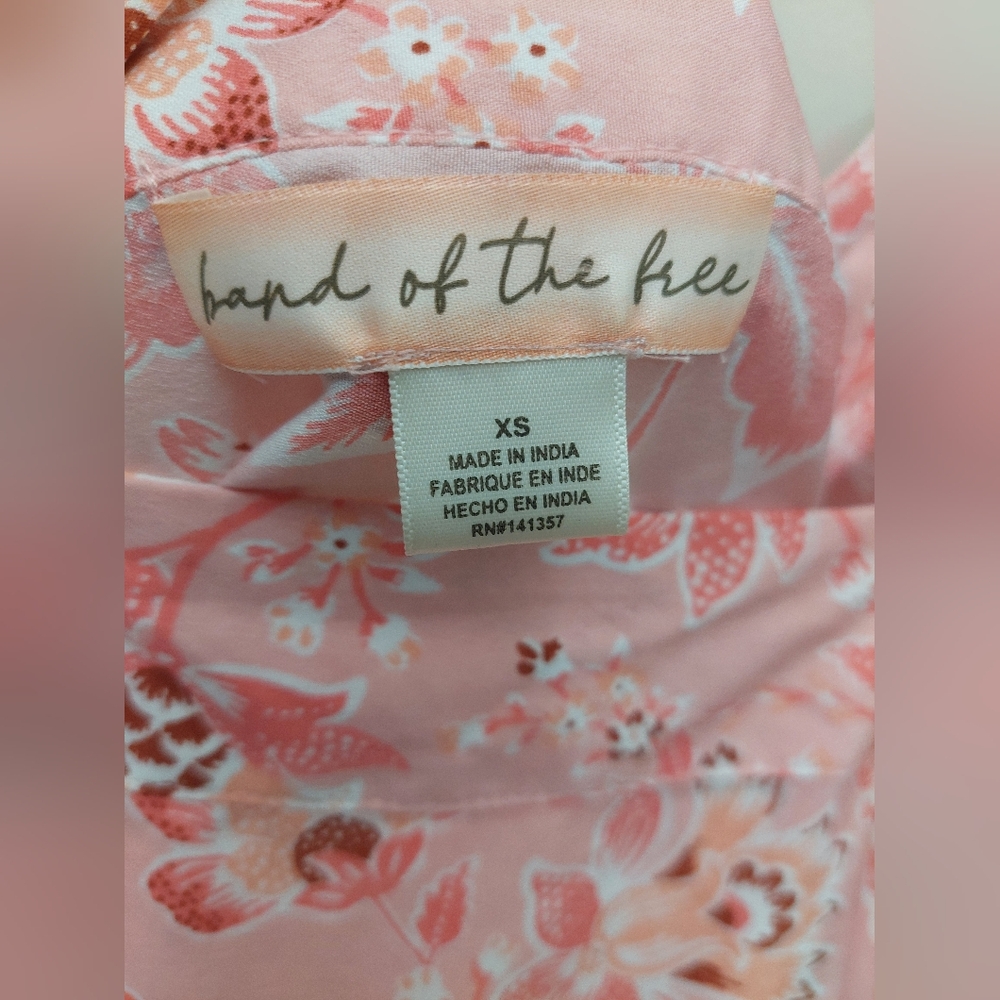 Band Of The FREE Floral Pink Women's DRESS XS - Picture 4 of 4